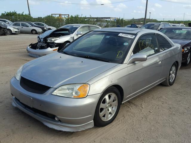 1HGEM219X3L035507 - 2003 HONDA CIVIC EX GRAY photo 2