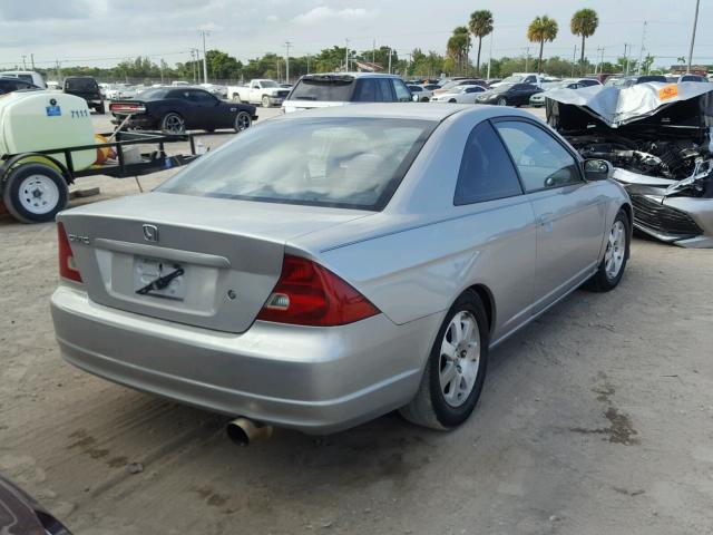 1HGEM219X3L035507 - 2003 HONDA CIVIC EX GRAY photo 4