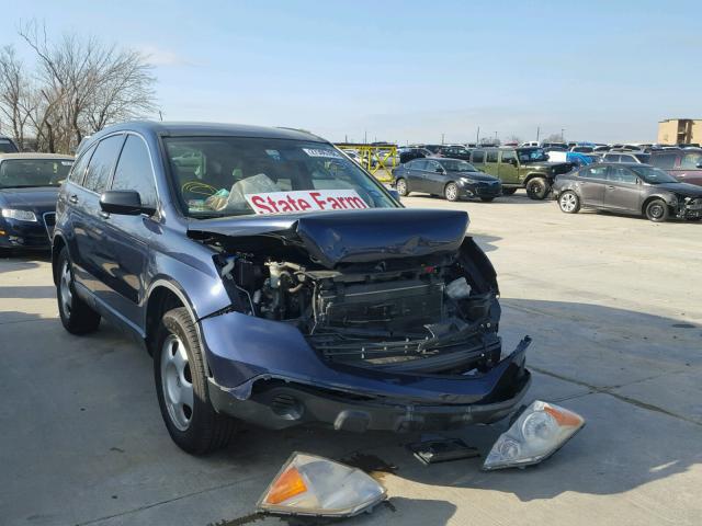 JHLRE38387C077526 - 2007 HONDA CR-V LX BLUE photo 1