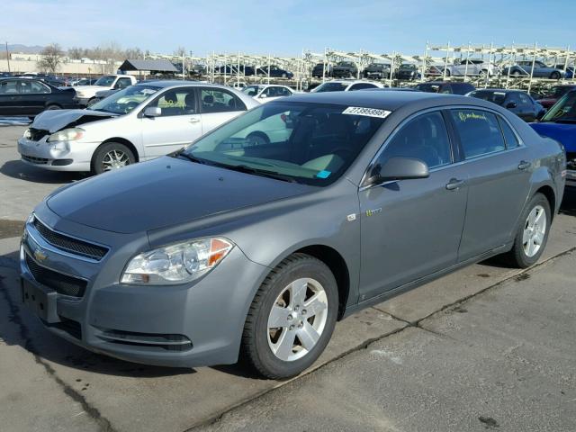 1G1ZF57558F246211 - 2008 CHEVROLET MALIBU HYB ნაცრისფერი ფოტო 2
