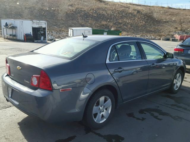 1G1ZF57558F246211 - 2008 CHEVROLET MALIBU HYB ნაცრისფერი ფოტო 4