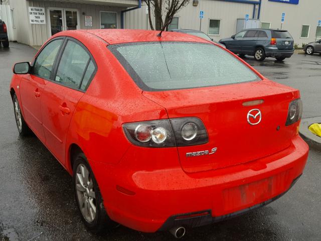 JM1BK12G581840154 - 2008 MAZDA 3 I RED photo 3