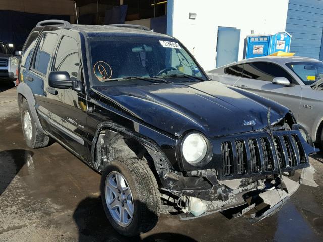 1J4GK48K03W695498 - 2003 JEEP LIBERTY SP BLACK photo 1