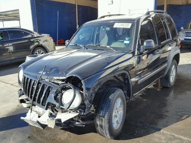 1J4GK48K03W695498 - 2003 JEEP LIBERTY SP BLACK photo 2