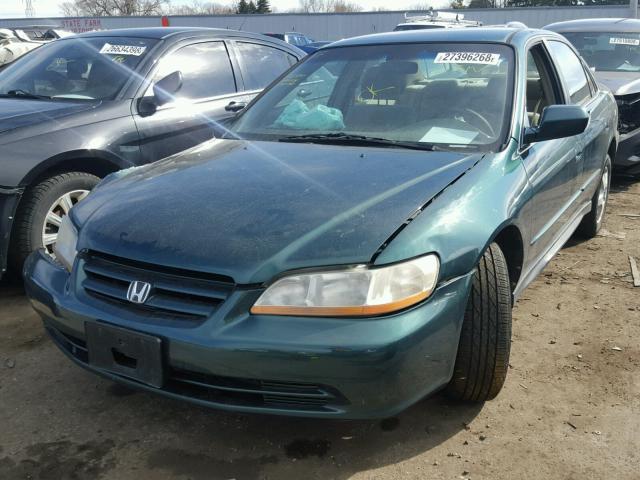 3HGCG56492G702706 - 2002 HONDA ACCORD LX GREEN photo 2