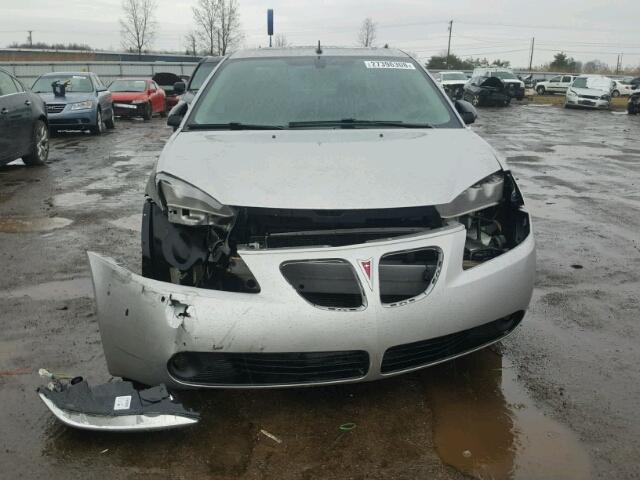 1G2ZG57N484182022 - 2008 PONTIAC G6 BASE SILVER photo 9