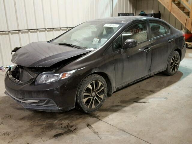 2HGFB2F59DH027591 - 2013 HONDA CIVIC LX BROWN photo 2