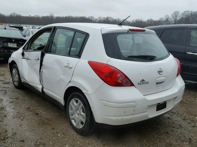 3N1BC1CP2AL452750 - 2010 NISSAN VERSA S WHITE photo 3