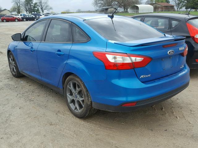 1FADP3F2XDL155429 - 2013 FORD FOCUS SE BLUE photo 3