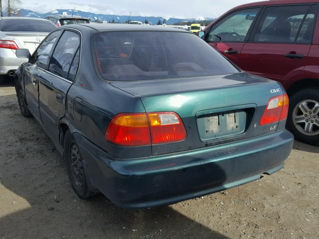 JHMEJ6674XS000901 - 1999 HONDA CIVIC LX GREEN photo 3