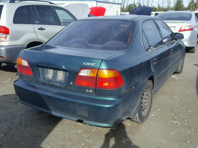 JHMEJ6674XS000901 - 1999 HONDA CIVIC LX GREEN photo 4