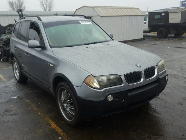 WBXPA734X4WC42970 - 2004 BMW X3 2.5I GRAY photo 1