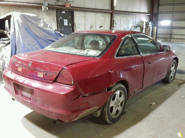 1HGCG2254XA032534 - 1999 HONDA ACCORD EX RED photo 4