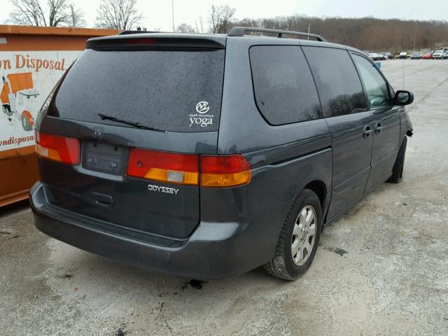 5FNRL18974B039294 - 2004 HONDA ODYSSEY EX GRAY photo 4