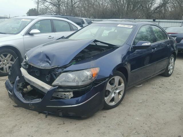 JH4KB16565C008460 - 2005 ACURA RL BLUE photo 2