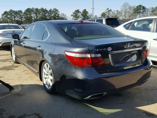 JTHGL46F375003396 - 2007 LEXUS LS 460L GRAY photo 3