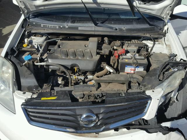 3N1AB6AP7BL624139 - 2011 NISSAN SENTRA 2.0 WHITE photo 7