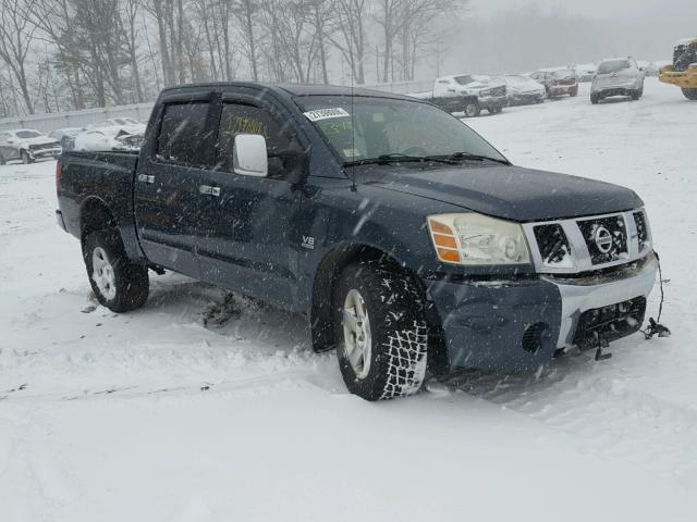 1N6AA07B74N516595 - 2004 NISSAN TITAN XE GREEN photo 1