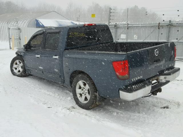 1N6AA07B74N516595 - 2004 NISSAN TITAN XE GREEN photo 3