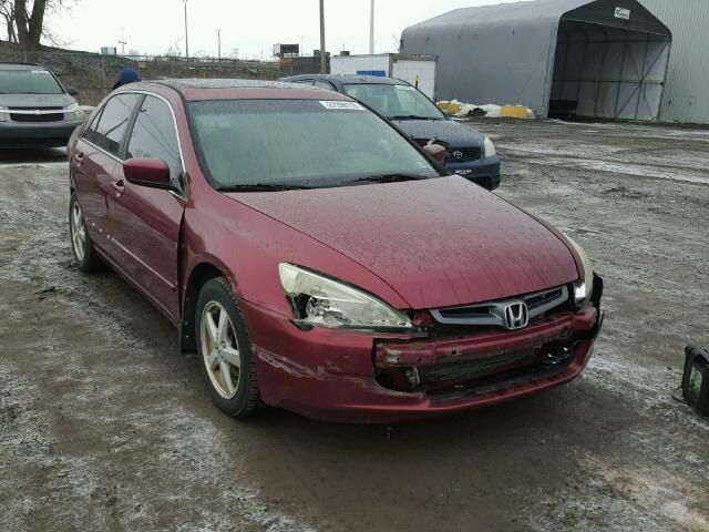 1HGCM56693A808857 - 2003 HONDA ACCORD EX RED photo 1