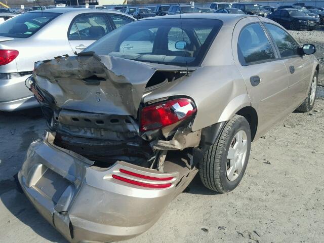 1B3EL36T74N124261 - 2004 DODGE STRATUS SE GOLD photo 4