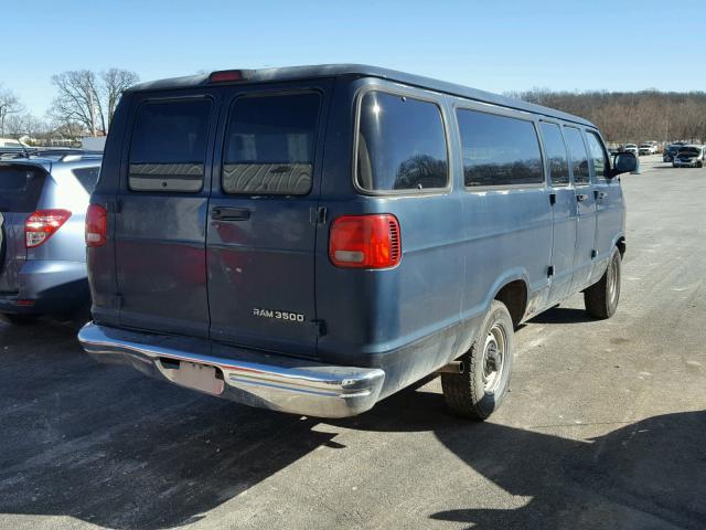 2B5WB35Z11K539068 - 2001 DODGE RAM WAGON GREEN photo 4