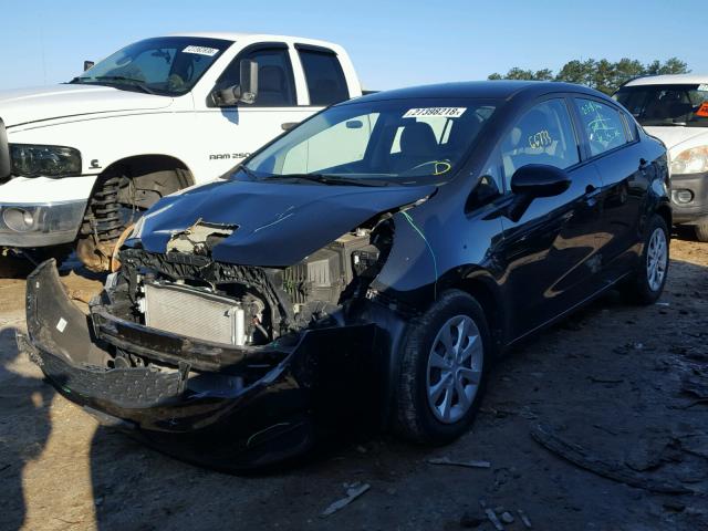 KNADM4A35F6438165 - 2015 KIA RIO LX Սև լուսանկար 2