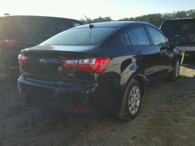 KNADM4A35F6438165 - 2015 KIA RIO LX Սև լուսանկար 4