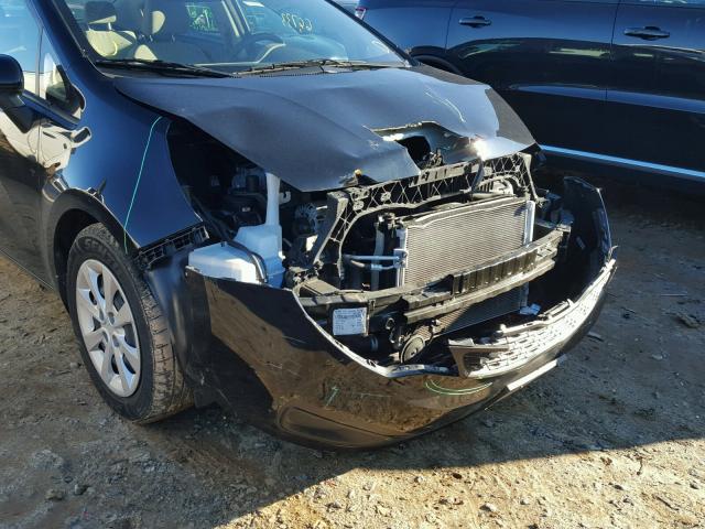 KNADM4A35F6438165 - 2015 KIA RIO LX Սև լուսանկար 9