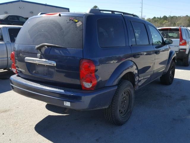 1D4HB48N46F151968 - 2006 DODGE DURANGO SL BLUE photo 4