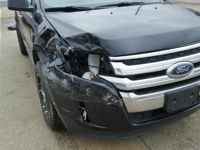 2FMDK4JC5BBA54046 - 2011 FORD EDGE SEL BLACK photo 9