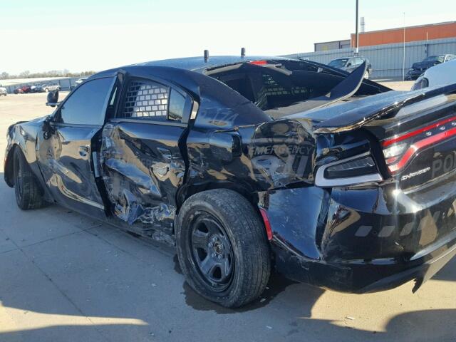 2C3CDXAT5HH650733 - 2017 DODGE CHARGER PO BLACK photo 9