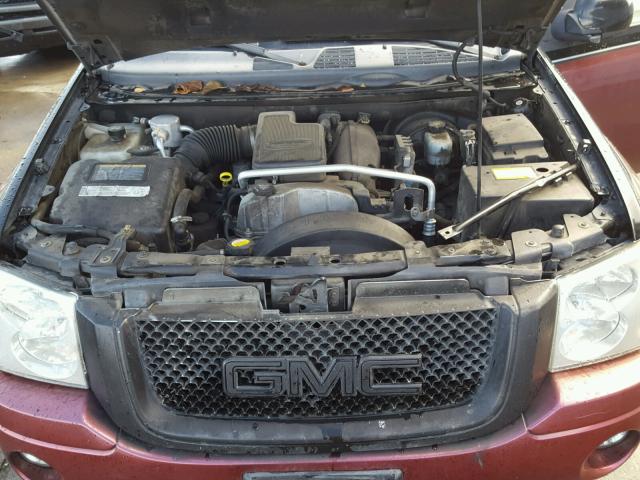 1GKDS13S962187173 - 2006 GMC ENVOY BURGUNDY photo 7