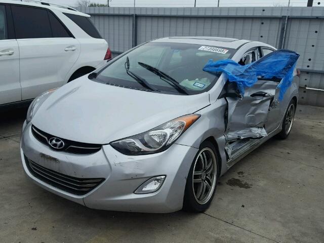 KMHDH4AE5CU228855 - 2012 HYUNDAI ELANTRA GL SILVER photo 2