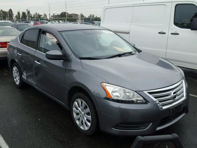 3N1AB7AP8FY305251 - 2015 NISSAN SENTRA S GRAY photo 1