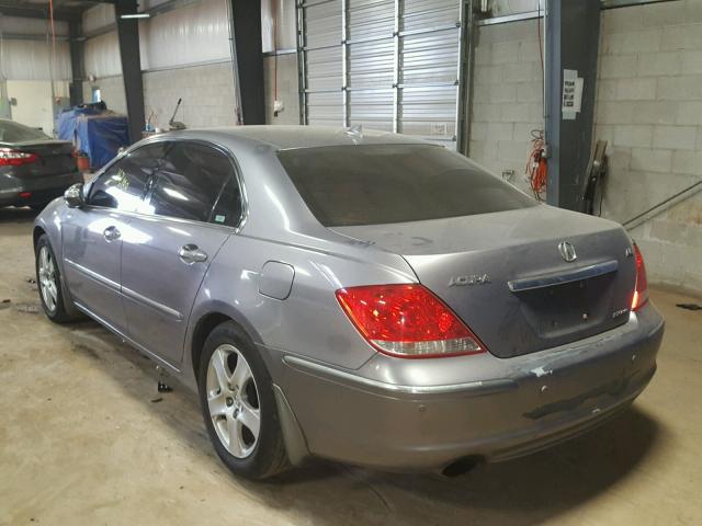 JH4KB16585C017242 - 2005 ACURA RL GRAY photo 3