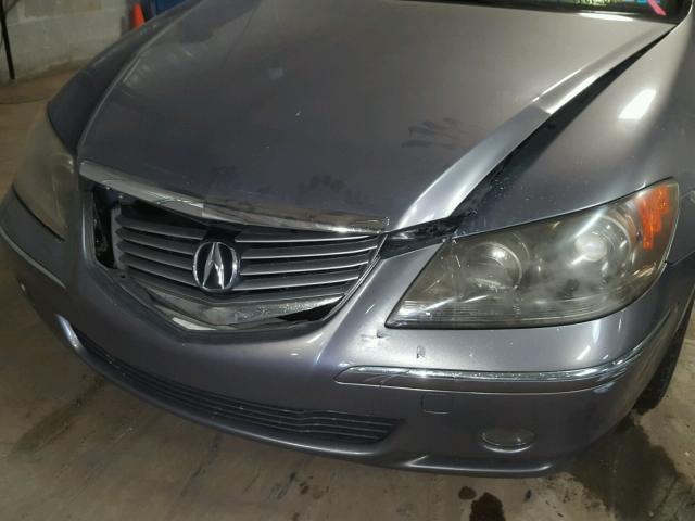 JH4KB16585C017242 - 2005 ACURA RL GRAY photo 9