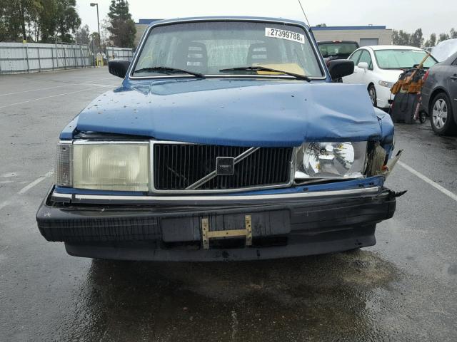 YV1AX8854G1672401 - 1986 VOLVO 245 DL BLUE photo 9