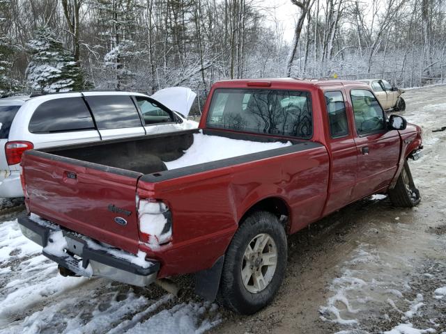 1FTYR15E54PB65722 - 2004 FORD RANGER SUP RED photo 4