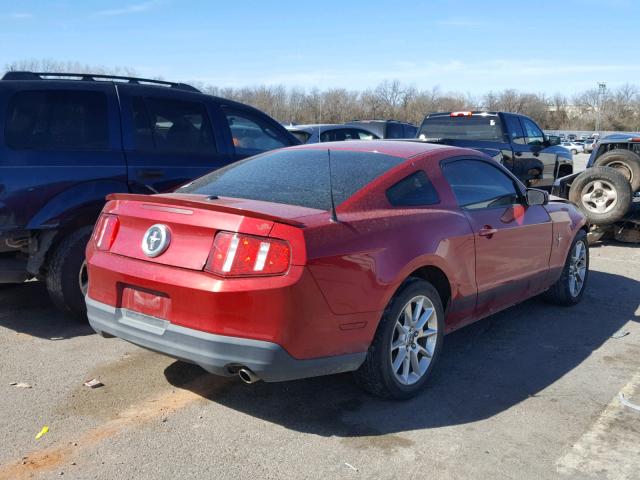 1ZVBP8AN3A5180850 - 2010 FORD MUSTANG RED photo 4