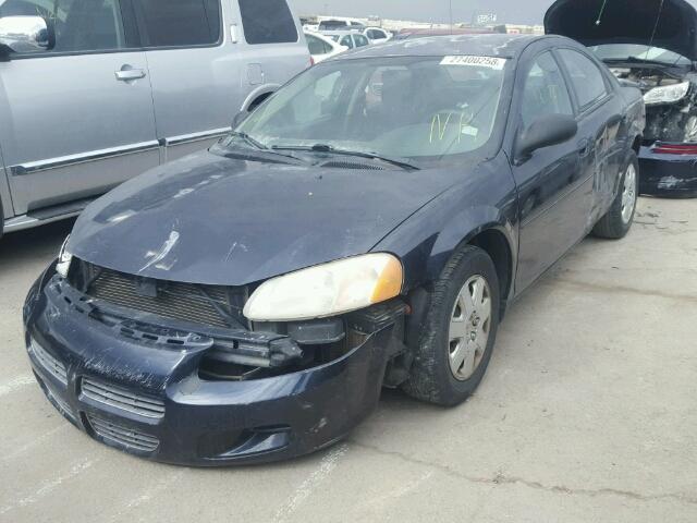 1B3EL36X92N284920 - 2002 DODGE STRATUS SE BLUE photo 2