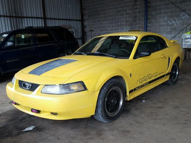 1FAFP40482F166112 - 2002 FORD MUSTANG YELLOW photo 2