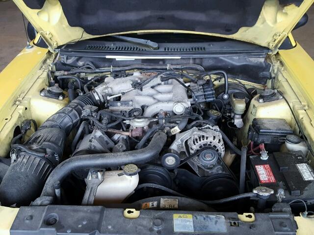 1FAFP40482F166112 - 2002 FORD MUSTANG YELLOW photo 7