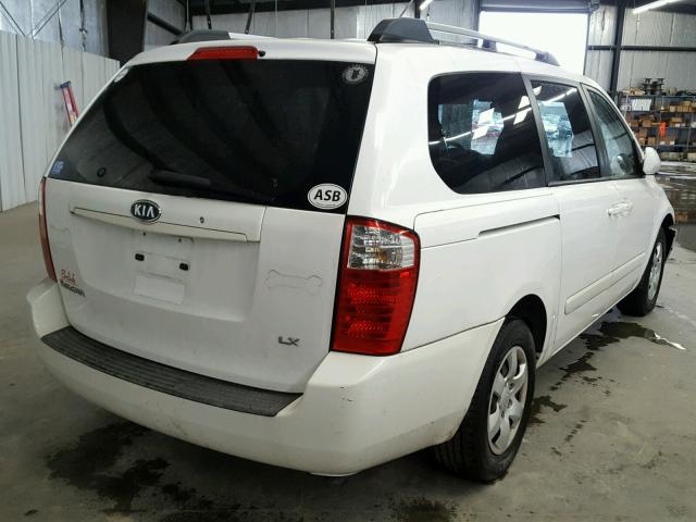 KNDMB233166090312 - 2006 KIA SEDONA EX WHITE photo 4