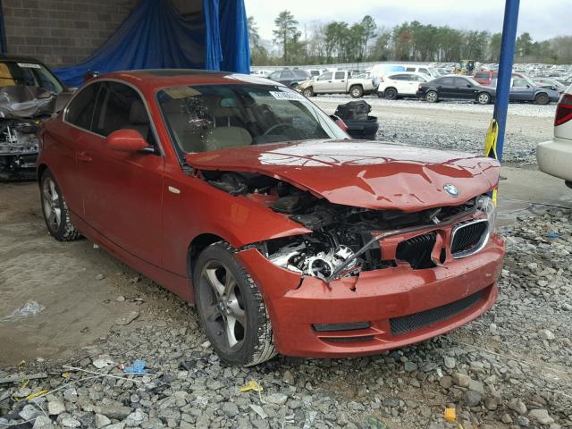 WBAUP93519VF46119 - 2009 BMW 128 I BURGUNDY photo 1