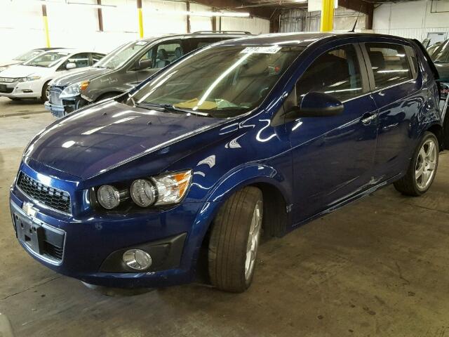 1G1JF6SB8D4205545 - 2013 CHEVROLET SONIC LTZ BLUE photo 2