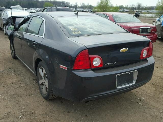 1G1ZC5E18BF139489 - 2011 CHEVROLET MALIBU 1LT BLACK photo 3