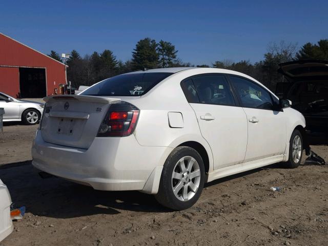 3N1AB6AP3BL690414 - 2011 NISSAN SENTRA 2.0 WHITE photo 4