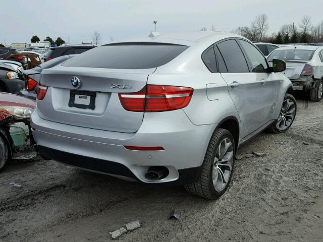 5UXFG2C51DL785365 - 2013 BMW X6 XDRIVE3 SILVER photo 4