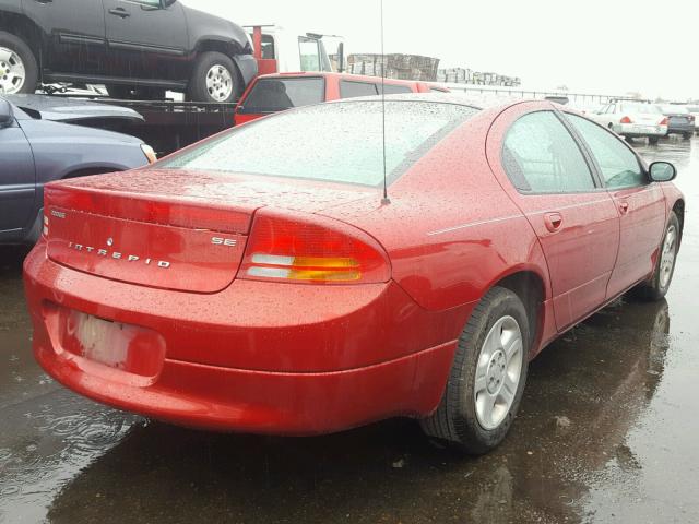 2B3HD46R94H707962 - 2004 DODGE INTREPID S RED photo 4